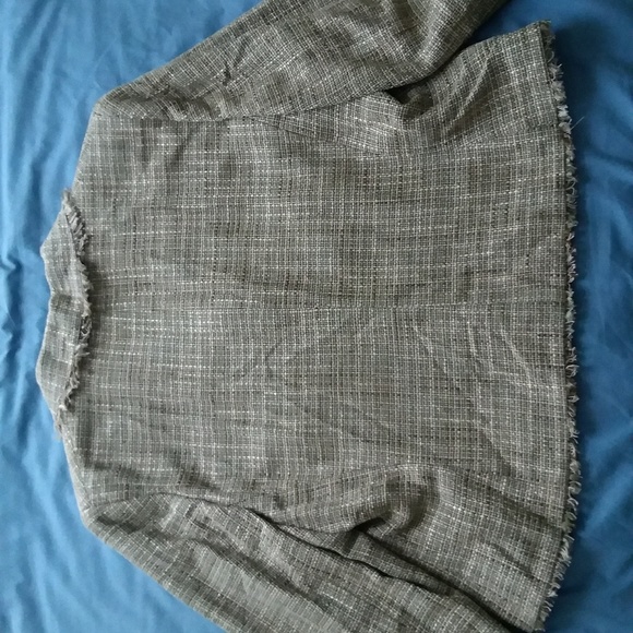 $159 NWT | RENA ROWAN Fringe Tweed Jacket | Women's Size 16W - Picture 5 of 7